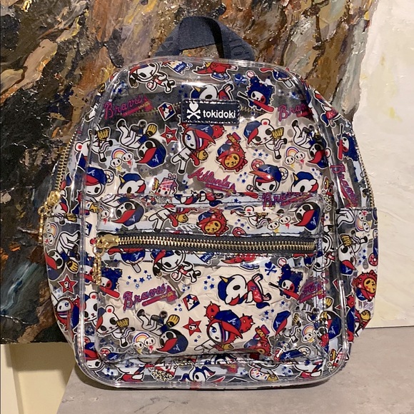 tokidoki Handbags - Tokidoki Atlanta Braves Clear Mini Backpack